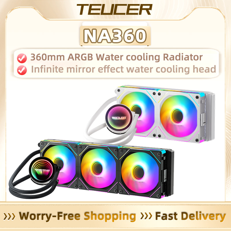 Pc Gaming Water Cooling - TEUCER 360MM Pendingin Cairan CPU ARGB