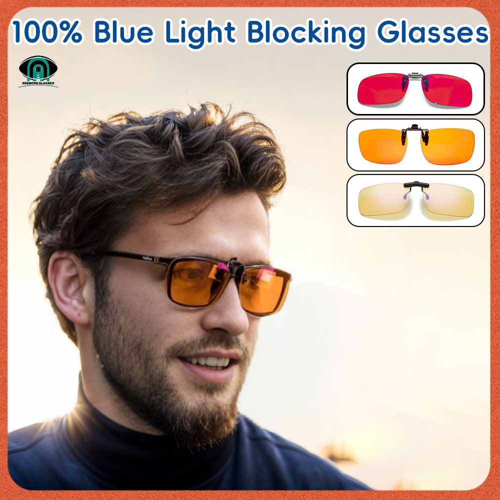 Gaming Glasses Blue Light - Klip 100% kacamata penghalang cahaya biru,