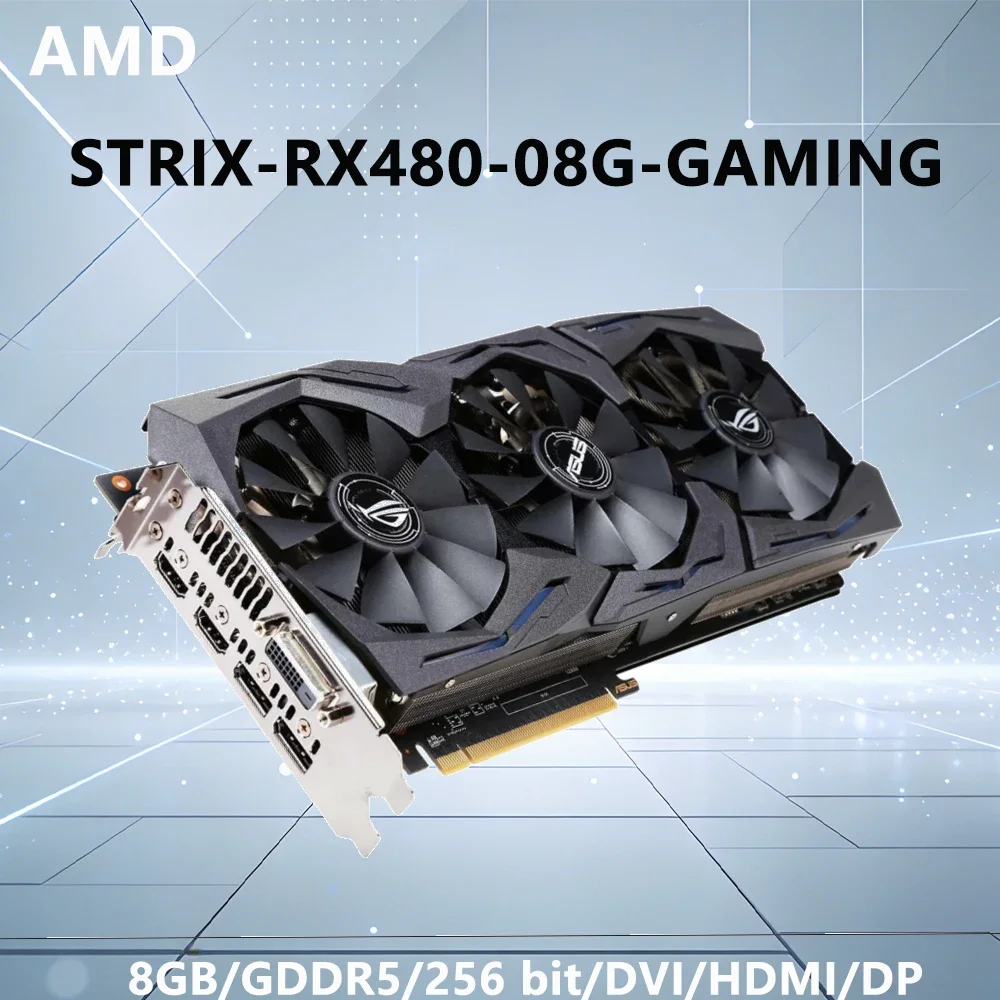 Pc Gaming Nvidia - AMD RX 480 8G GPU, Kartu