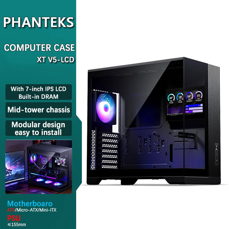 Pc Gaming Center - Casing Komputer Phanteks XT V5-LCD ATX