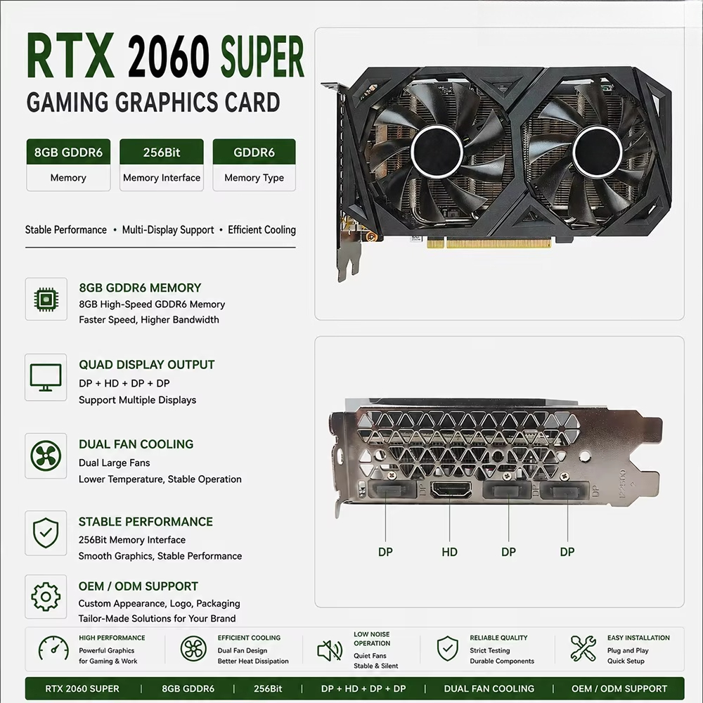 Kartu Grafis RTX 2060 Super 8G - Pc Gaming Rtx ulasan dan harga