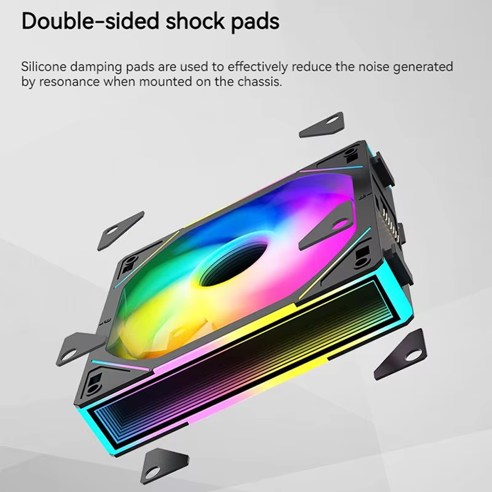 Kipas PC 120mm Rainbow RGB Pro - Pc Gaming Ff ulasan dan harga