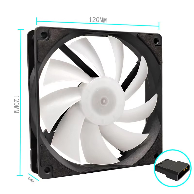 Kipas PC 120mm Rainbow RGB Pro - Pc Gaming Ff ulasan dan harga