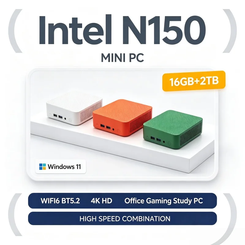 Intel N150 Mini Desktop PC Kom - Pc Gaming Center ulasan dan harga