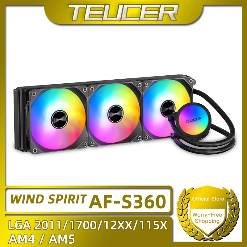 TEUCER AF-S360, pendingin air  - Pc Gaming Water Cooling ulasan dan harga
