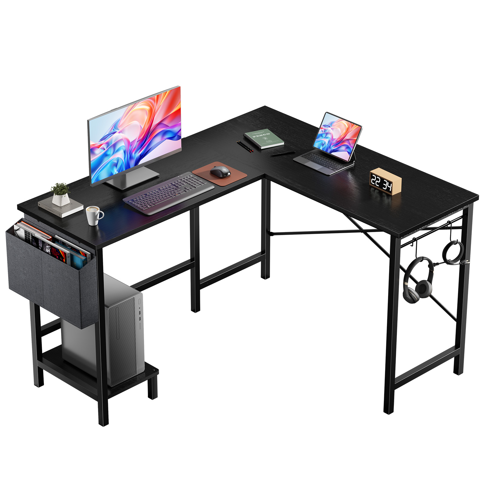 Meja Komputer Kantor Berbentuk - Pc Gaming Center ulasan dan harga