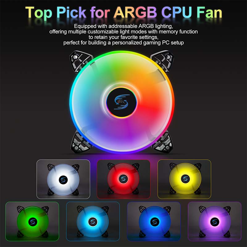 Kipas Casing ARGB PWM 120mm, 4 - Pc Gaming Ff ulasan dan harga