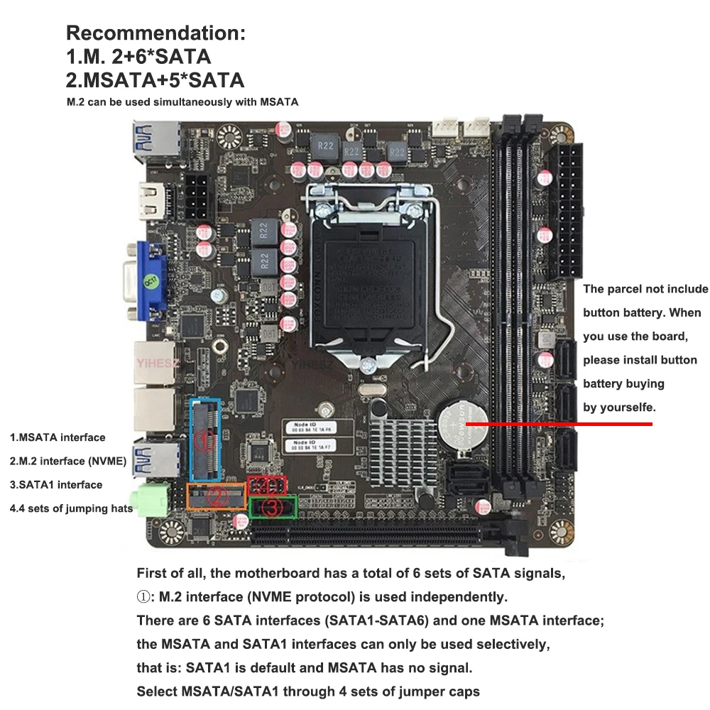 Motherboard Mini-ITX B365 LGA  - Pc Gaming Ff ulasan dan harga