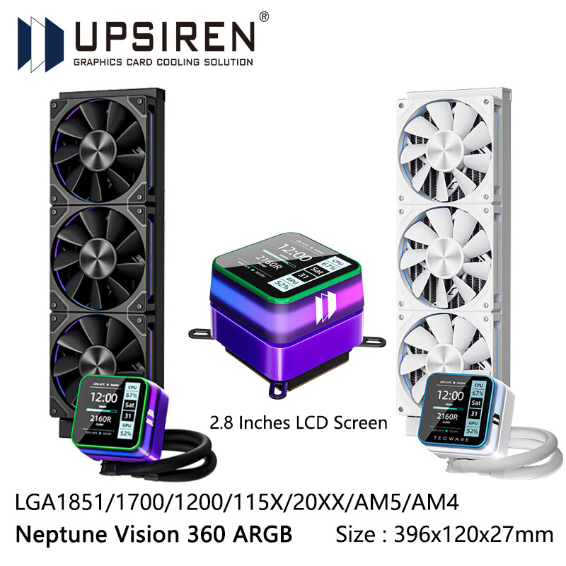 USIREN Neptune Vision 360 ARGB - Pc Gaming Water Cooling ulasan dan harga
