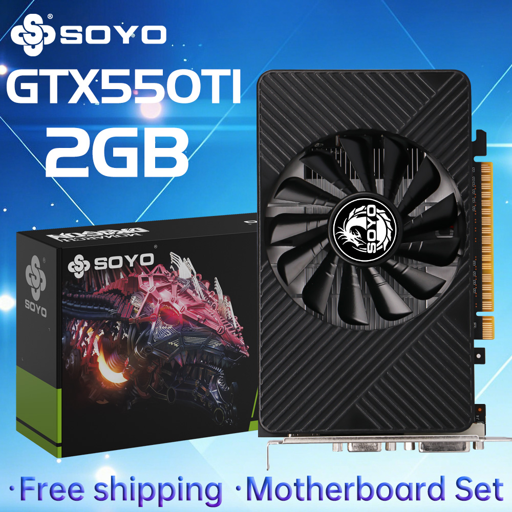 SOYO GTX 550TI Kartu Grafis GD - Pc Gaming Nvidia ulasan dan harga